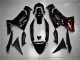 Mejores Carenados Moto Kawasaki EX650 2006-2008 - Negro Brillante Rojo Llama