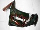Mejores Carenados Moto Kawasaki EX650 2006-2008 - Negro Brillante Rojo Llama