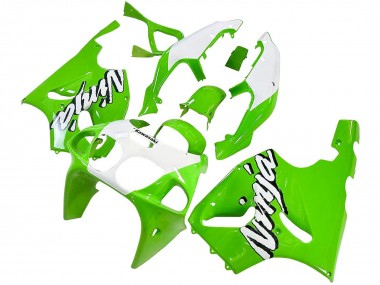 Mejores Carenados Moto Kawasaki ZX7R 1996-2003 - Blanco Verde