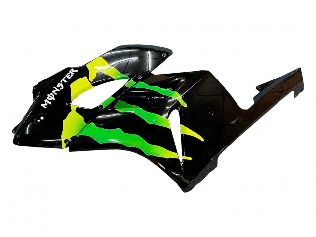 Mejores Carenados Moto Honda CBR1000RR 2004-2005 - Negro Brillante Amarillo Verde Monstruo