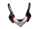 Mejores Carenados Moto Honda CBR1000RR 2004-2005 - Plata Negro Brillante Rojo Raya
