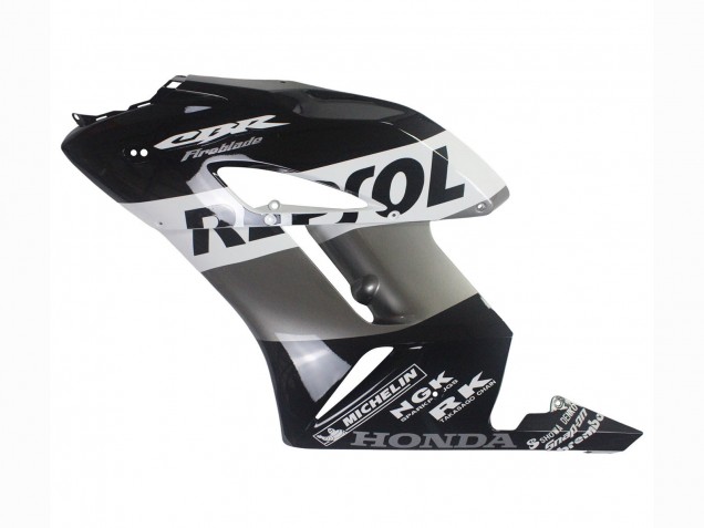 Mejores Kits Carenado Moto Honda CBR1000RR 2004-2005 - Plata Blanco Negro Brillante Repsol