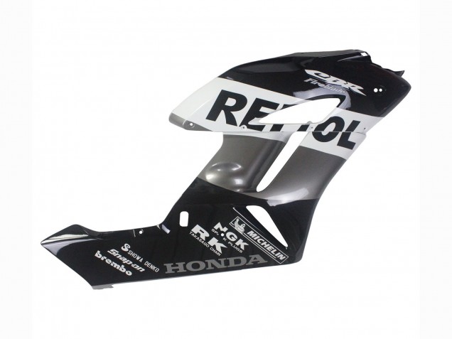 Mejores Kits Carenado Moto Honda CBR1000RR 2004-2005 - Plata Blanco Negro Brillante Repsol