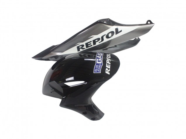 Mejores Kits Carenado Moto Honda CBR1000RR 2004-2005 - Plata Blanco Negro Brillante Repsol