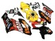 Mejores Carenados Moto Honda CBR1000RR 2004-2005 - Amarillo Naranja Negro Brillante Repsol Rossi 46