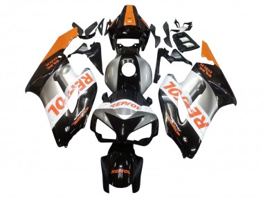 Mejores Carenados Moto Honda CBR1000RR 2004-2005 - Naranja Plata Negro Brillante Repsol