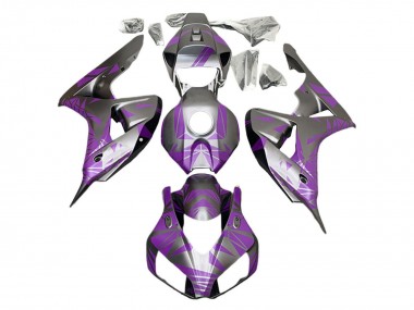 Mejores Carenados Moto Honda CBR1000RR 2006-2007 - Plata Púrpura Claro