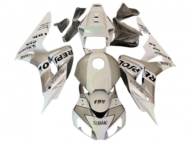 Mejores Carenados Moto Honda CBR1000RR 2006-2007 - Blanco Gris Repsol
