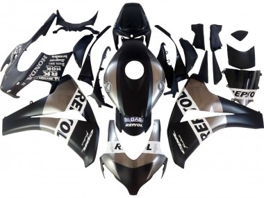 Mejores Carenados Moto Honda CBR1000RR 2008-2011 - Plata Negro Mate Repsol