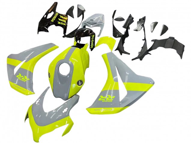 Mejores Carenados Moto Honda CBR1000RR 2008-2011 - Nardo Gris Fluorescent Verde