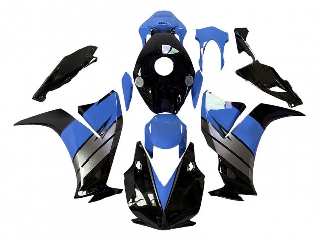 Mejores Carenados Moto Honda CBR1000RR 2012-2016 - Azul Claro Plata Negro Brillante