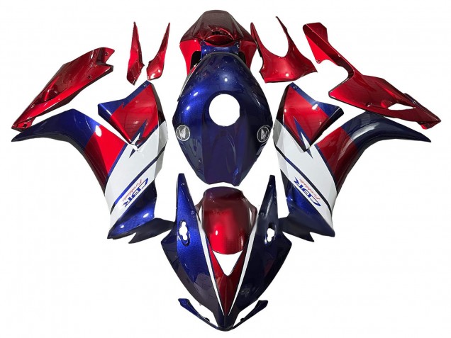 Mejores Carenados Moto Honda CBR1000RR 2012-2016 - Rojo Azul Blanco Fireblade
