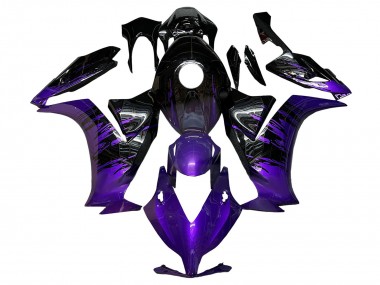 Mejores Carenados Moto Honda CBR1000RR 2012-2016 - Púrpura Negro Brillante