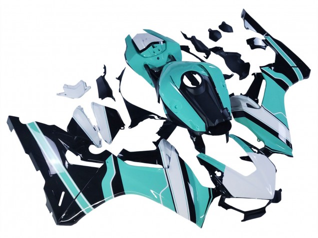 Mejores Carenados Moto Honda CBR1000RR 2017-2024 - Blanco Azul Claro Negro Brillante