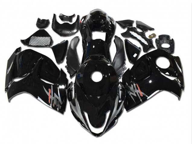 Mejores Carenados Moto Suzuki GSXR 1300 Hayabusa 2008-2020 - Negro Brillante Gris