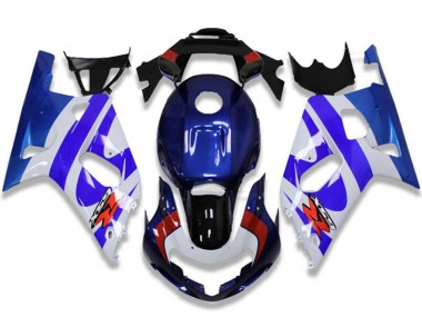 Mejores Carenados Moto Suzuki GSXR 600/750 2001-2003 - Blanco Azul Rojo Negro