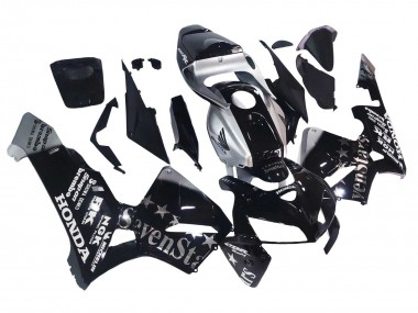 Mejores Carenados Moto Honda CBR600RR 2005-2006 - Negro Plata SevenStars