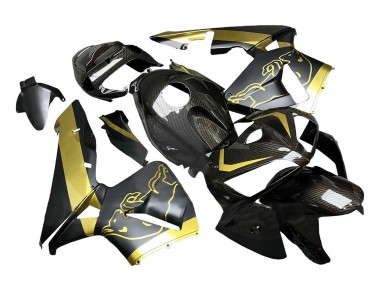 Mejores Carenados Moto Honda CBR600RR 2005-2006 - Negro Oro FibraCarbono