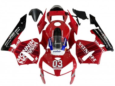 Mejores Carenados Moto Honda CBR600RR 2005-2006 - Rojo Negro Valsir 03