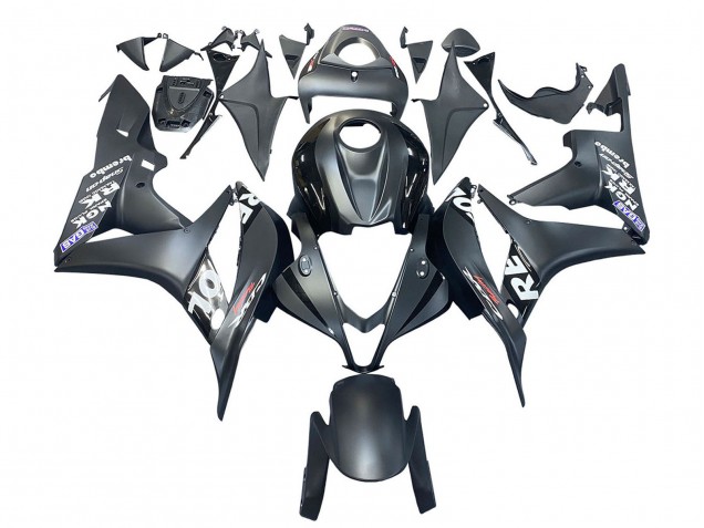 Mejores Carenado Moto Honda CBR600RR 2007-2008 - Negro Mate Blanco Repsol