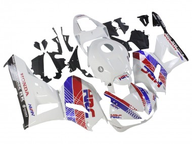 Mejores Carenado Moto Honda CBR600RR 2013-2023 - Blanco Rojo Azul HRC
