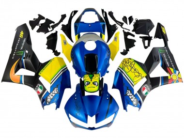 Mejores Carenados Moto Honda CBR600RR 2013-2023 - Azul Amarillo Negro Mate Verde Monstruo Tiburón