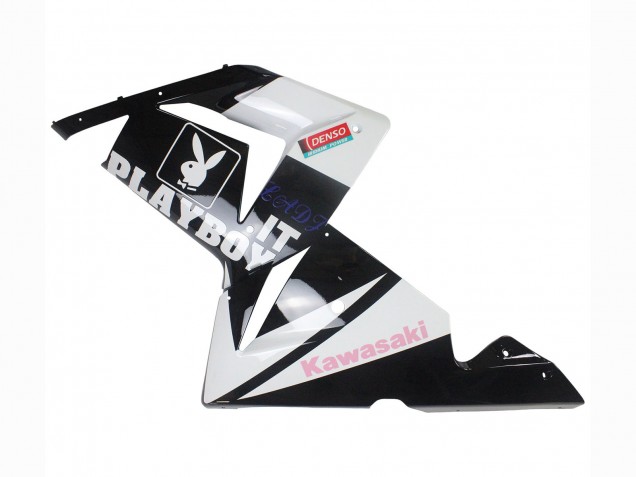Mejores Carenados Moto Kawasaki ZX10R 2004-2005 - Negro Rosa Blanco Playboy Motul