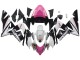 Mejores Carenados Moto Kawasaki ZX10R 2004-2005 - Negro Rosa Blanco Playboy Motul