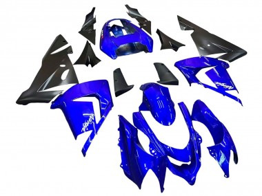 Mejores Carenados Moto Kawasaki ZX10R 2004-2005 - Azul Negro Ninja