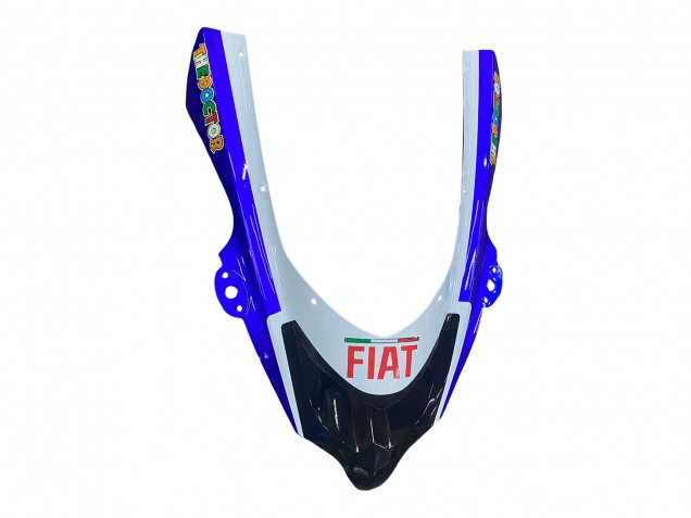 Mejores Carenados Moto Kawasaki ZX10R 2004-2005 - Azul Brillante Blanco Fiat Motul