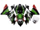 Mejores Carenados Moto Kawasaki ZX10R 2004-2005 - Blanco Negro Verde Elf