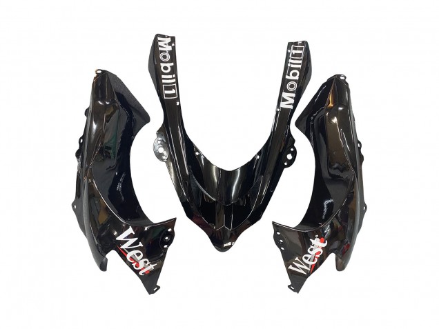 Mejores Carenados Moto Kawasaki ZX10R 2004-2005 - Blanco Negro West Ninja