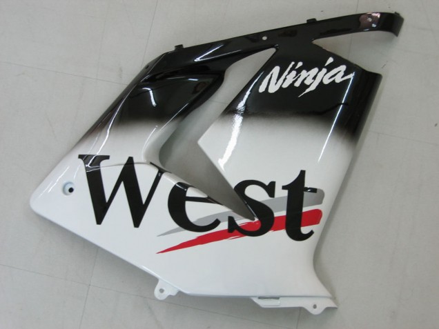 Mejores Carenados Moto Kawasaki ZX10R 2004-2005 - Blanco Negro West Ninja