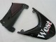 Mejores Carenados Moto Kawasaki ZX10R 2004-2005 - Blanco Negro West Ninja