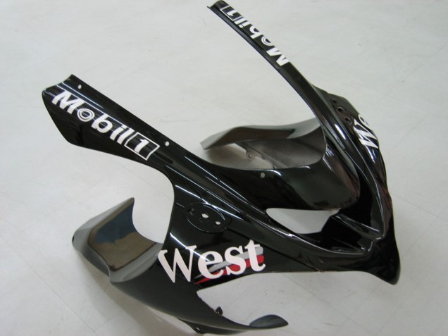 Mejores Carenados Moto Kawasaki ZX10R 2004-2005 - Blanco Negro West Ninja