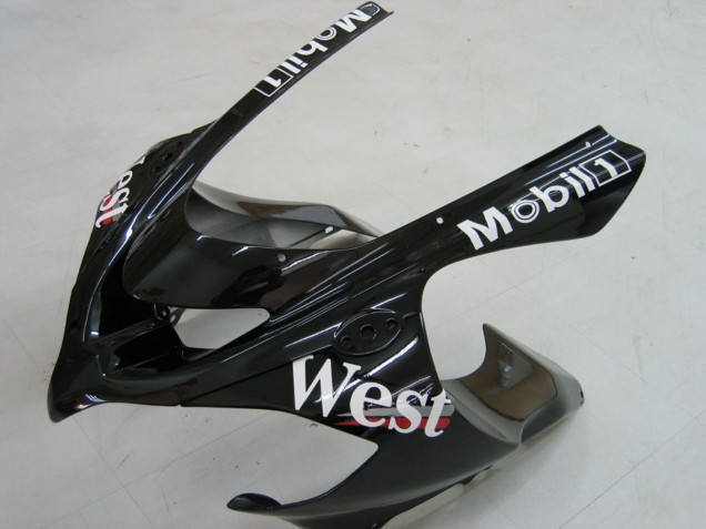Mejores Carenados Moto Kawasaki ZX10R 2004-2005 - Blanco Negro West Ninja