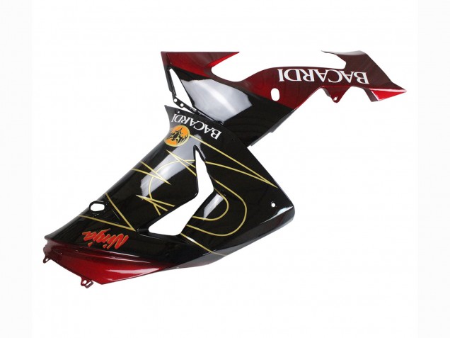 Mejores Carenados Moto Kawasaki ZX10R 2006-2007 - Negro Rojo Oro BACARDI