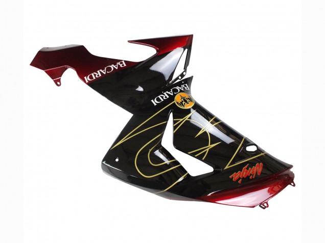 Mejores Carenados Moto Kawasaki ZX10R 2006-2007 - Negro Rojo Oro BACARDI