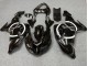 Mejores Carenados Moto Kawasaki ZX10R 2006-2007 - Negro Brillante Blanco Círculo