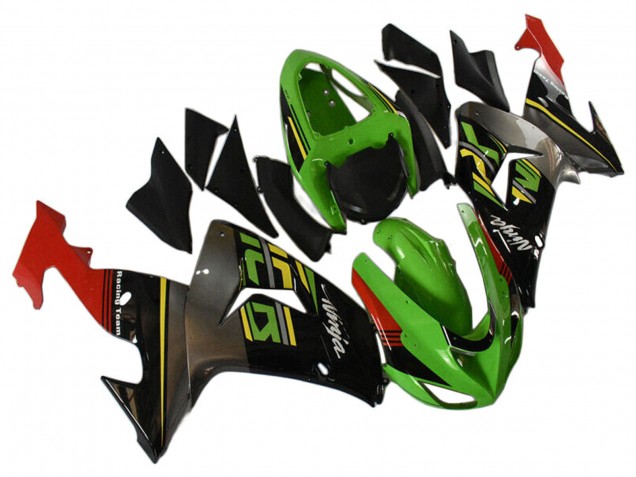 Mejores Carenados Moto Kawasaki ZX10R 2006-2007 - Verde Gris Rojo Negro Amarillo