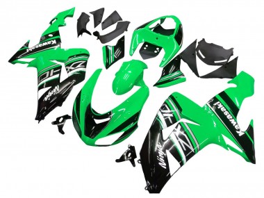 Mejores Kits Carenado Moto Kawasaki ZX10R 2006-2007 - Verde Blanco Negro