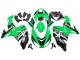 Mejores Kits Carenado Moto Kawasaki ZX10R 2006-2007 - Verde Blanco Negro