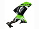 Mejores Carenados Moto Kawasaki ZX10R 2006-2007 - Verde Negro Elf Touch4 3M