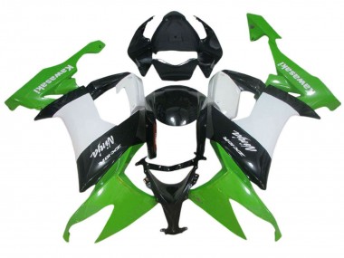 Mejores Carenado Moto Kawasaki ZX10R 2006-2007 - Verde Blanco Negro