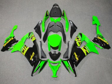 Mejores Carenados Moto Kawasaki ZX10R 2008-2010 - Verde Negro Brillante Amarillo