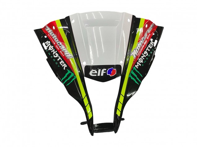 Mejores Carenados Moto Kawasaki ZX10R 2011-2015 - Verde Amarillo Negro Blanco Elf Monstruo