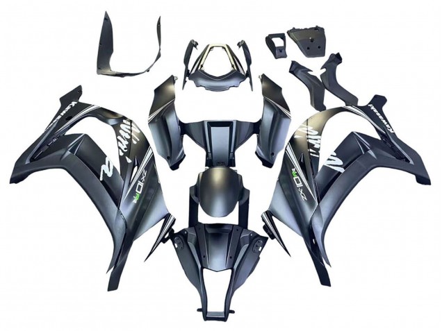 Mejores Carenados Moto Kawasaki ZX10R 2011-2015 - Gris Mate Blanco Verde