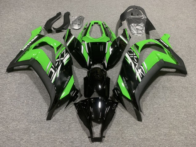Mejores Carenados Moto Kawasaki ZX10R 2011-2015 - Verde Negro Brillante Negro Mate