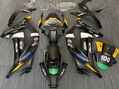 Mejores Carenados Moto Kawasaki ZX10R 2011-2015 - Negro Mate Blanco Amarillo Verde Elf Trick Star Frtr 100
