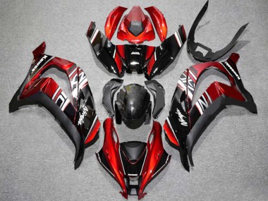 Mejores Carenado Moto Kawasaki ZX10R 2016-2020 - Rojo Negro Brillante Blanco
